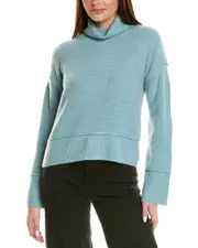 Design History Exposed Seam Turtleneck Cashmere Sweater