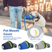 Reusable Dog Mask Breathable Dog Filter Mask, Adjustable Dog Gas Face Mask/Cover