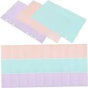 GRIRIW 6 Hole A5 Binder Paper Inserts for Notebooks 40 Pages/book Smooth Surface Multi-purpose