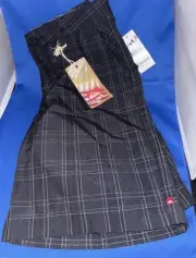 Quicksilver Shorts Men’s 28 Black Plaid Baggy Skater Y2K Grunge Punk Surfer 90s