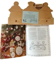 Vtg 1985 Cottage Dolls Tole Painting Book Patterns & Wooden Friendship Peg Kit