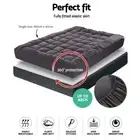 Giselle Single Mattress Topper 1000GSM Charcoal Bamboo Filling Protector