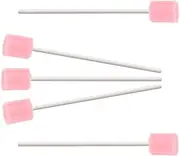 JIESI Disposable Oral Swabs(Pink)-100PCS