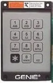 Genie Garage Door Opener Replacement Keypad and Ribbon for KEP-1