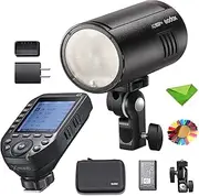 Godox Flash AD100Pro AD100 Pro w/XproII-F Trigger for Fuji Fujifilm Cameras, 100Ws 2.4G Flash Strobe, 1/8000 HSS, 0.01-1.5s Recycling, 360 Full Power Flashes, 2600mAh Battery Strobe Light Photography