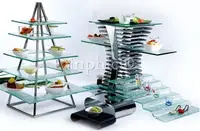 在飛比找Yahoo!奇摩拍賣優惠-INPHIC-豪華自助餐展示食品蛋糕階梯塔不鏽鋼玻璃西餐餐飲