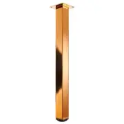 Hettich Furniture Table Legs 27.5" Copper Metal Square Adjustable (Set of 4)