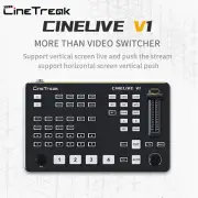 CineTreak CINELIVE V1 4x HDMI Multiview Video Switcher AUX/PVW output Recording