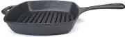 Classica Pre-Seasoned Cast Iron Square Grill Pan, 26 cm