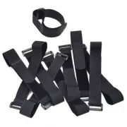 10 Pcs Reusable Fastening Cable Straps Cable Ties Multipurpose Hook and Loop Cor