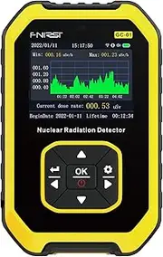 GJMYNSI Geiger Counter Nuclear Radiation Detector - Radiation Dosimeter with LCD Display, Portable Handheld Beta Gamma X-ray Rechargeable Radiation Monitor Meter, 5 Dosage Units Switched