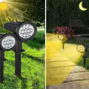 2 Pack 20LED Outdoor Solar Courtyard Supplementary Lighting, Garden Plant Dec...