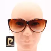 Vintage Pierre Cardin Tortoiseshell Sunglasses Unisex Retro Big Frame 80's NWT