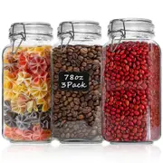 Set of 3 78 oz Food Storage Jars 2025