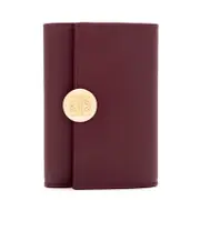Pebble small vertical wallet in shiny nappa calfskin One size Red