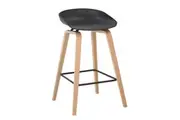 Calla Scandinavian Kitchen Counter Bar Stool 72cm - Black