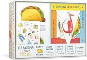 Dragons Love Tacos Party-in-a-Box: Includes Fold-Out Game, Garland, and 20 Sticker Sheets
