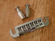 ADJUSTABLE WRAP AROUND BRIDGE TAILPIECE CHROME FOR GIBSON EPIPHONE LES PAUL SG