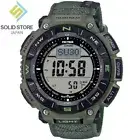 CASIO PRO TREK PRG-340B-3JF Climber Line Triple Sensor Solar Watch Green 51.7mm
