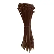 120pcs Cable Zip Ties, Plastic Ties Wraps, 6" / 150mm Self-Locking Tie, Brown