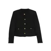 [Blazé Milano] Blazé Milano Tweed Button-fastening Jacket 0 NUMERIC BLACK