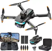 Mini Drone with 4K Camera, RC Foldable WiFi Drone, 2 Batteries, 360° Obstacle...