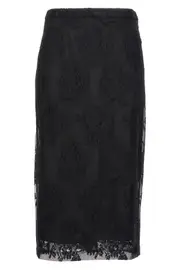 DOLCE & GABBANA Lace Sheath Skirt