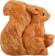 FOYTOKI Wood Carving Squirrel Ornaments Trick Decoration Doll House Small Pet Hamsters Handle Decorations Styling Hangers Birdcage Parrot Birdcage Stand Parrot Sculpture Light Brown Wooden