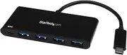 StarTech.com HB30C4AFPD 4 Port USB C Hub with Power Delivery, USB Multiport Hub