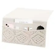 Pcs Macrame Bedside Caddy Bedside Storage Organizer Basket Bed Hanging Bag 2