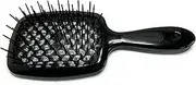 Jäneke Superbrush Carbon Black Approx. 20.5 cm (Anti-Static) Professional Brush Ideal for Detangling and Drying Without Drying Out (55SP226)