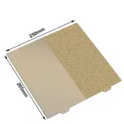 265MM*250MM Hot Bed Gold Spring Steel Plate Sheet for Anycubic Vyper 3D Printer