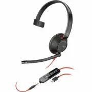 Poly Blackwire 5210 Monaural USB-C Headset + 3.5mm Plug + USB-C/A Adapter [Bulk]