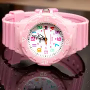 Casio LRW-200H-4B2 Ladies Pink Analog Watch Multi Colors 100M WR with Date New