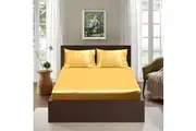 Ramesses Casablanca Premium Silken Touch Satin Fitted Sheet Combo Set Gold