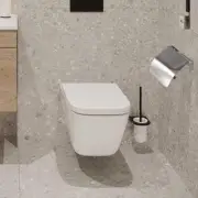 Wall Mounted Tissue Roll Holder Silver Space Saving Toilet Roll Holder Cloakroom