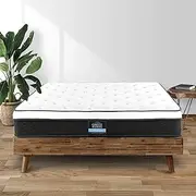 [Giselle Bedding] Mattress Double Bed Mattresses Innerspring Bonnell Spring Foam Breathable Euro Top 21cm Thickness, 5Yrs Warranty, WhiteDurable Coil System with Vacuum Packed