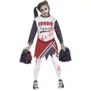 Kids Girls Zombie Cheerleader Halloween Costume Halloween Parties Outfit