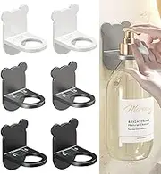 MRDLKNX Shower Shampoo and Soap Holder, Wall Mount Bath Lotion Hooks, Dispenser for Kitchen, Bathroom, Toilet (6pcs)