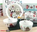 在飛比找遠傳friDay購物優惠-韓國ZEN陶瓷餐具5件組 童話熊