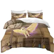 Fiction Artwork White Owl Quilt Cover