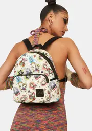 [Loungefly] Pop By LF Disney Villains Tattoo AOP Mini Backpack