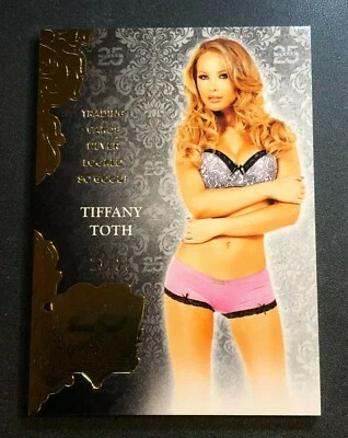 2019 Benchwarmer TIFFANY TOTH 25th Anniversary #64 Gold Foil Variant/25 PLAYBOY