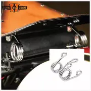 Chrome 2" Properly Wound Scissor Springs Fit For Harley Chopper/Bobber Solo Seat