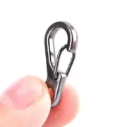 10Pcs Mini Spring Backpack Clasps Climbing Carabiners Keychain Camping Hooks CR