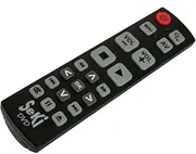 SeKi DVD Black Learning Universal Remote Control with Large Buttons for Seniors and Children