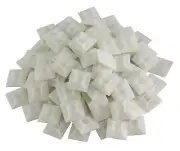 100 Pack White Zip Tie Mounts 3/4" Adhesive Mounting Squares Cable Tie Mount Zip