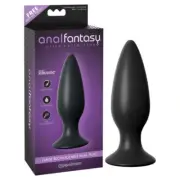 Elite Collection Large Black Usb Rechargeable Vibrating Butt Plug