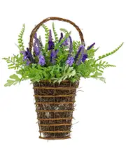 National Tree Company 20In Astilbe And Fern Wall Basket