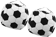 Cabilock 2pcs Plush Toy Storage Bag Giant Stuffed Animal Bag Large Bean Chair Toy Organizer Boys and Girls Bean for Bedroom